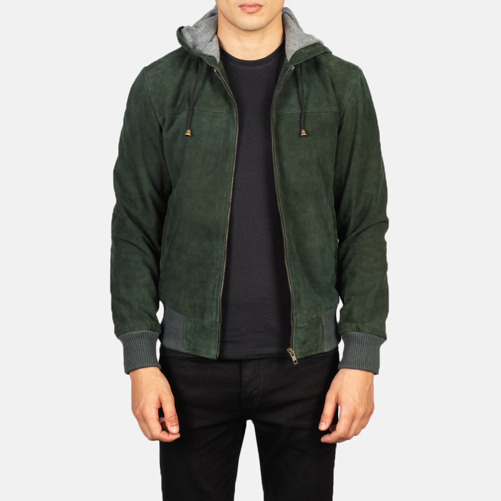Nintenzo Leather Bomber Jacket – alternate product view 1