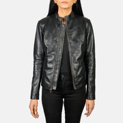 Rumella Leather Biker Jacket – alternate product view 1