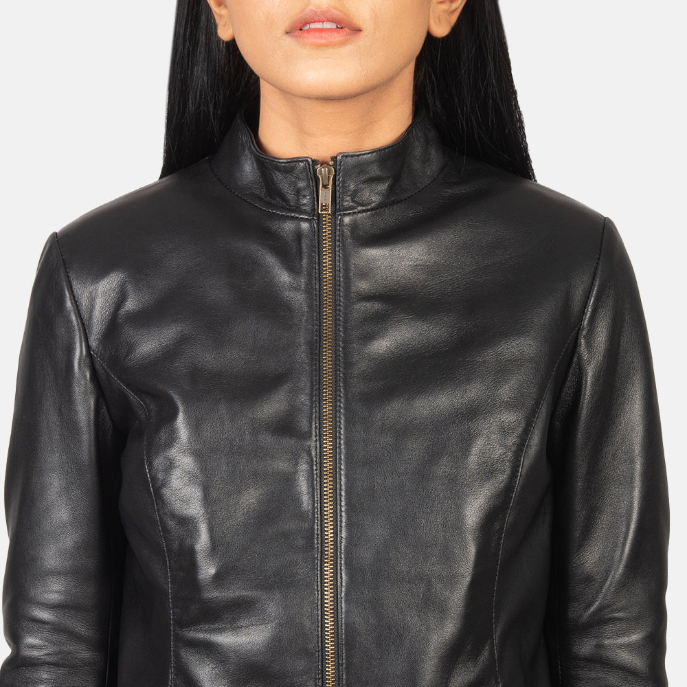 Rumella Leather Biker Jacket – alternate product view 6