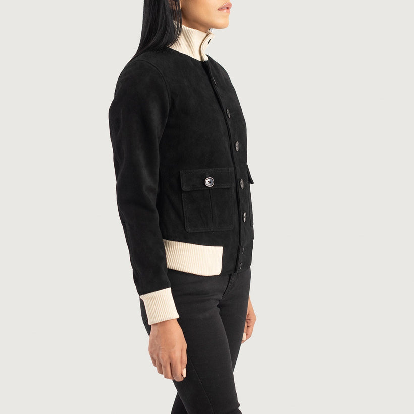 Sasha A1 Leather Bomber Jacket