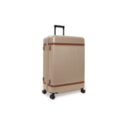 Styled Fit Perspective of Hand Luggage Suitcase Front Pocket Zuna on Model - Natural Daylight Drape