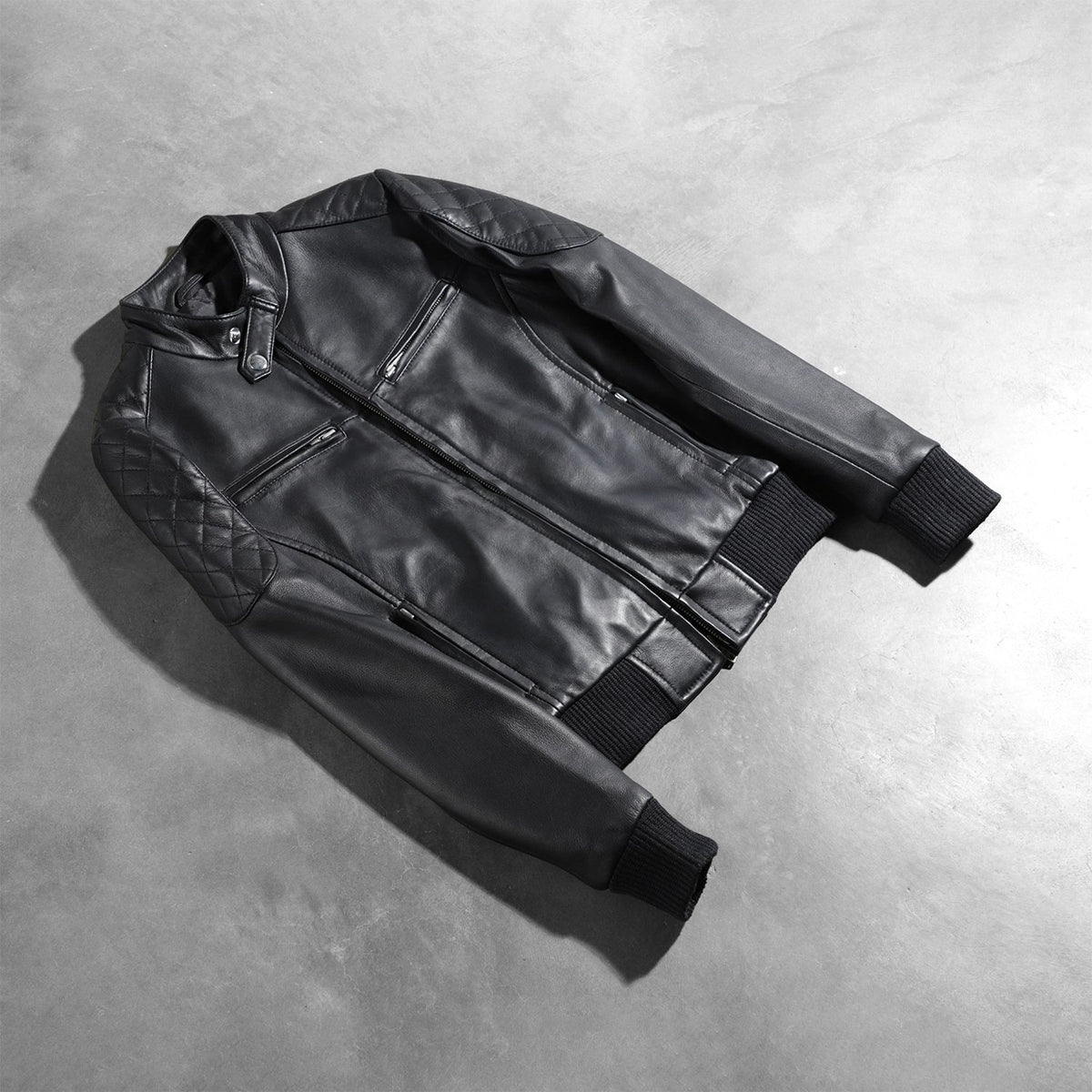 
Zenna Leather Bomber Jacket – alternate product view 7